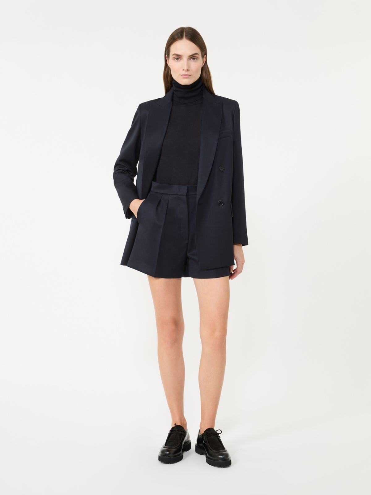 - Doppelreihiger Blazer aus Wolle - ULTRAMARINE - Max Mara