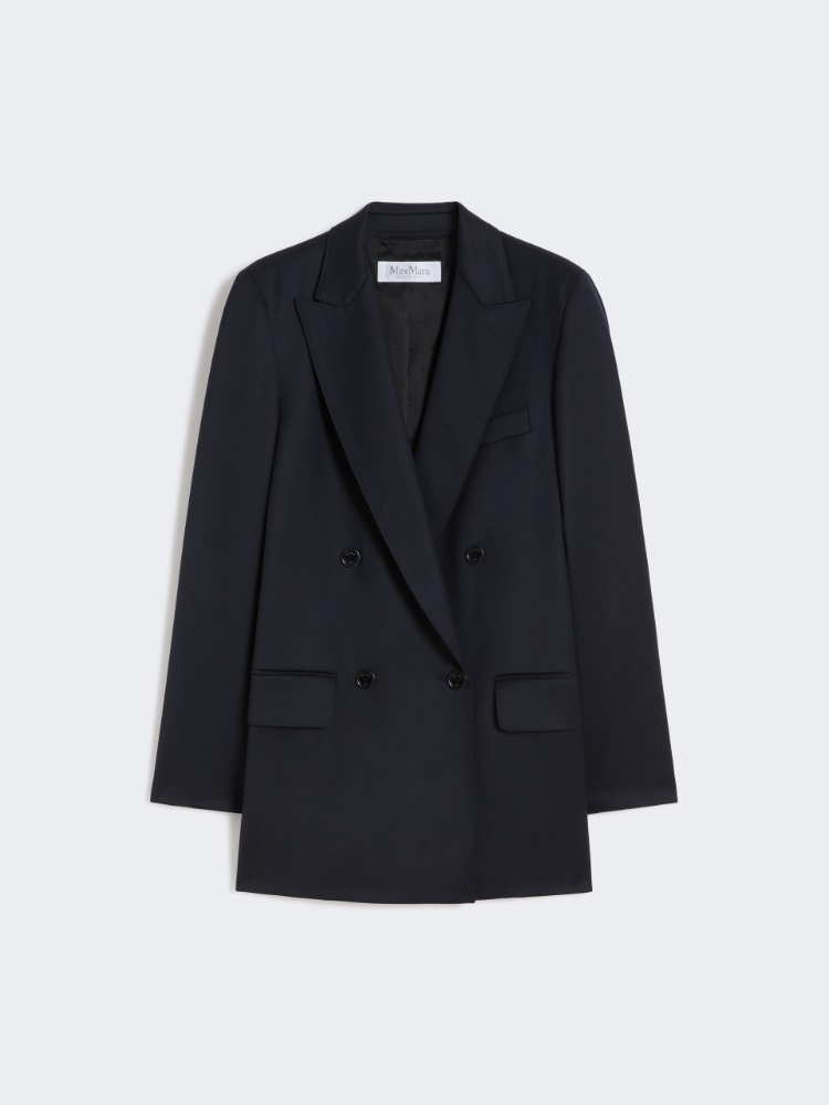 - Doppelreihiger Blazer aus Wolle - ULTRAMARINE - Max Mara
