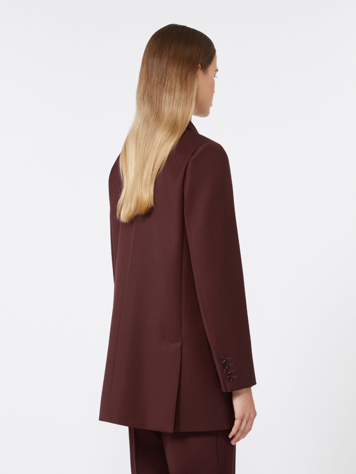 - Double-breasted wool blazer - CHERRY - Max Mara - 3