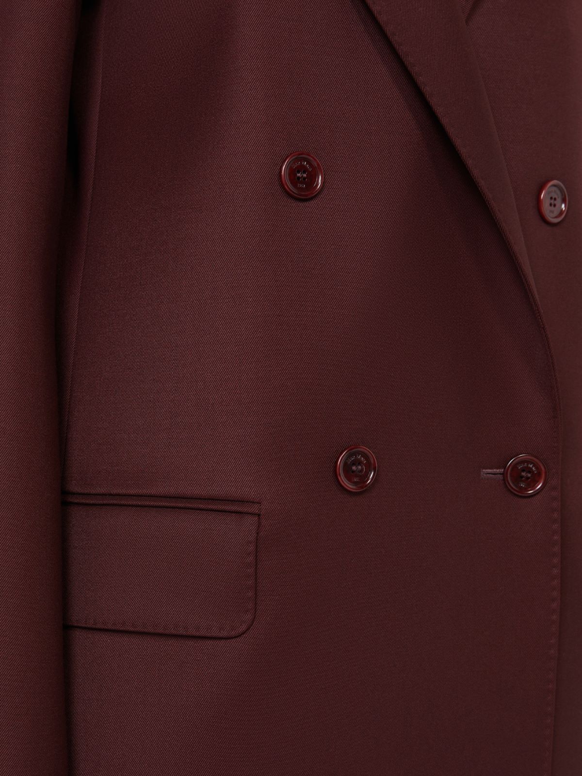 - Double-breasted wool blazer - CHERRY - Max Mara - 4
