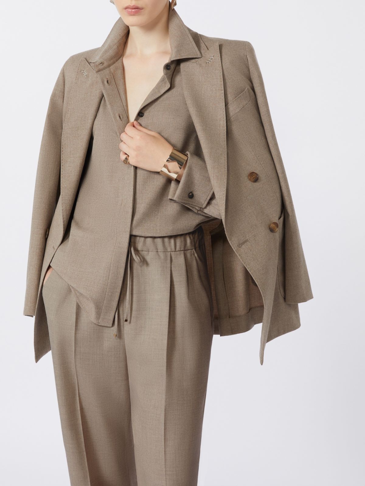 Cashmere foule blazer - TURTLEDOVE - Max Mara - 11
