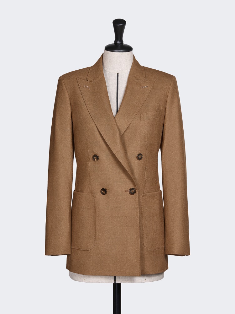 Blazer en cachemire foulé - CUIR DE VACHE - Max Mara