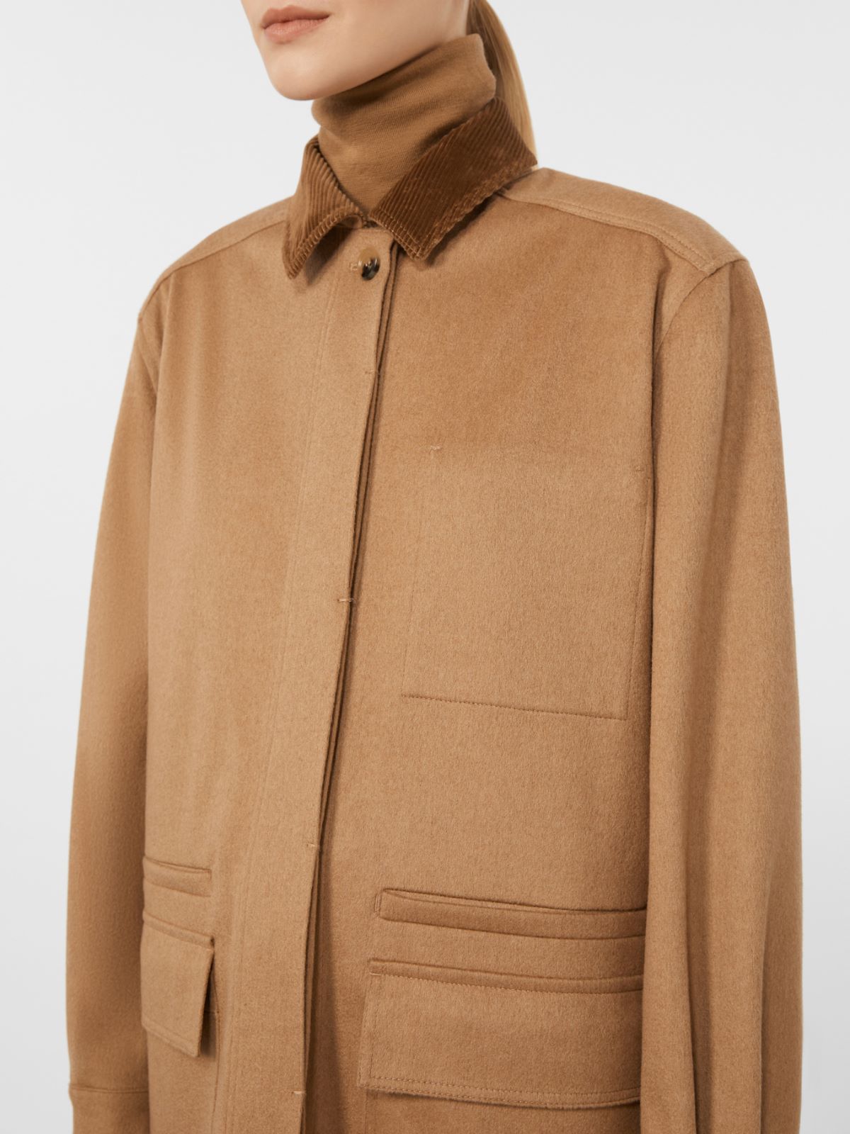 Krótka kurtka w kolorze camel z wodoodporną powłoką - WIELBŁĄDZI - Max Mara - 5