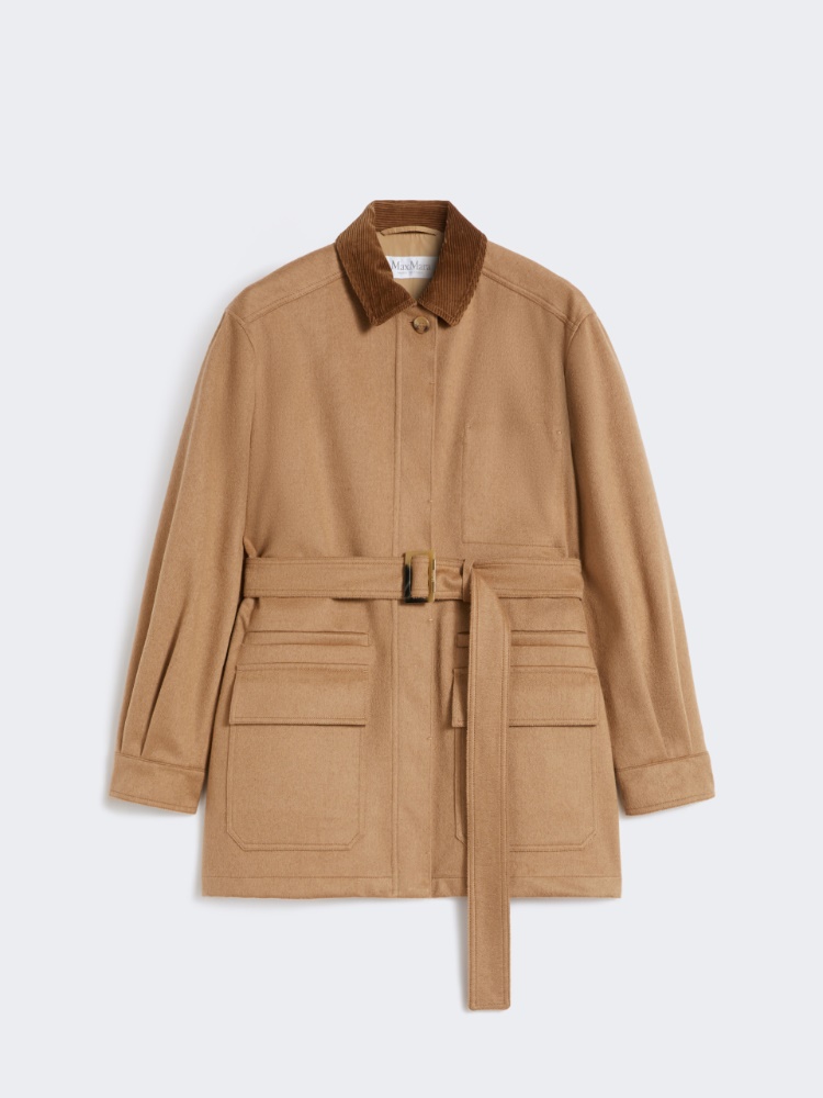 Kurze Winterjacke aus wasserabweisendem Kamelhaar - KAMEL - Max Mara