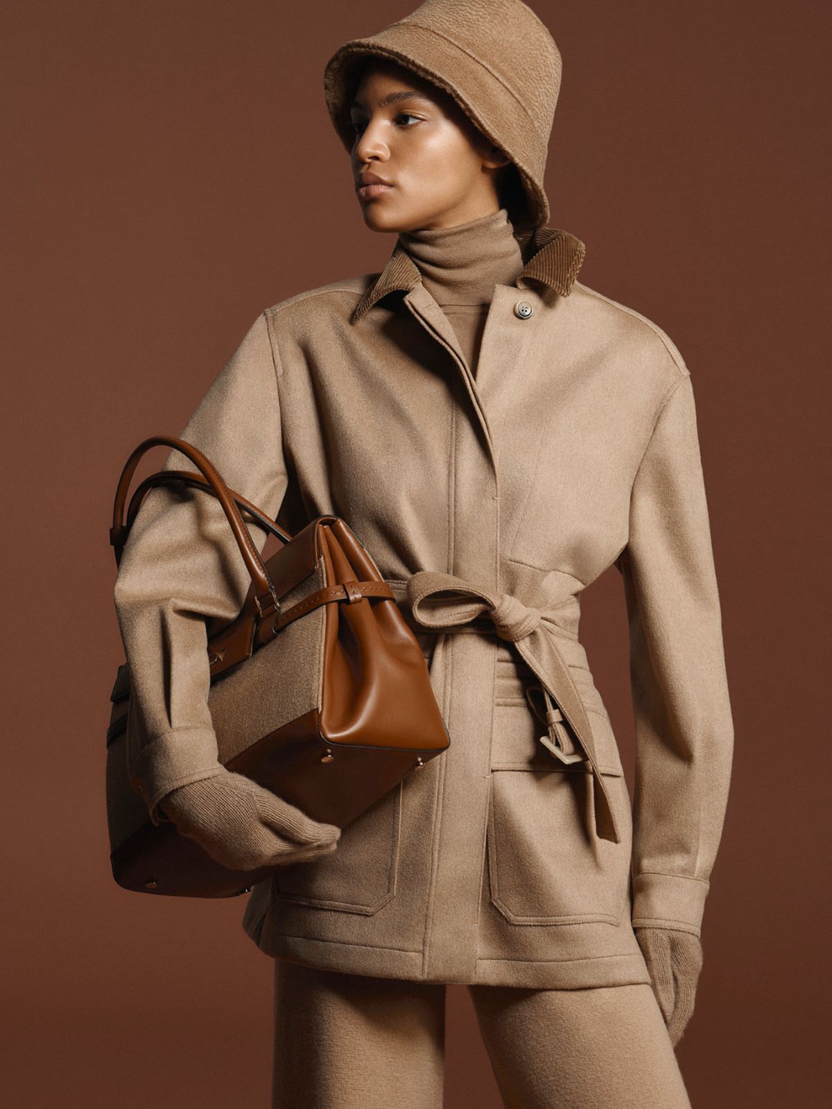 Giaccone corto in cammello antigoccia - CAMMELLO - Max Mara