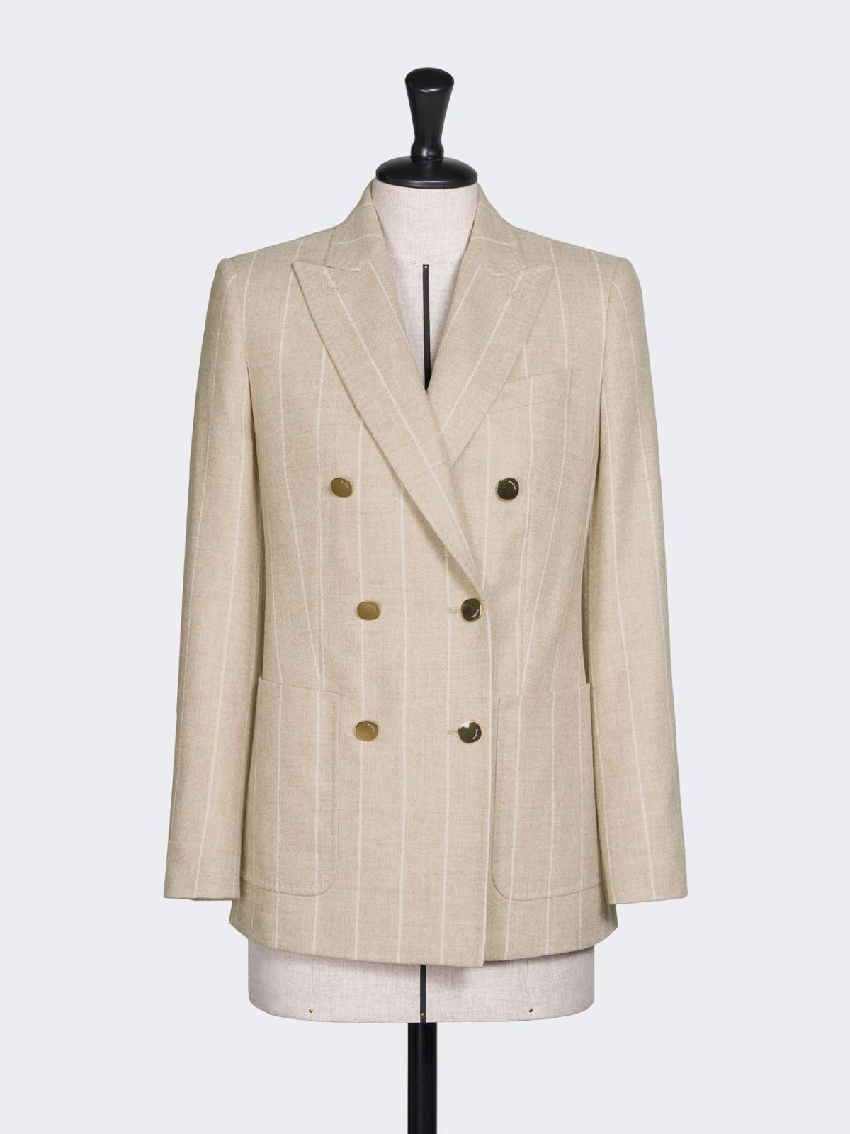 Double-breasted alpaca and wool blazer - BEIGE - Max Mara - 9