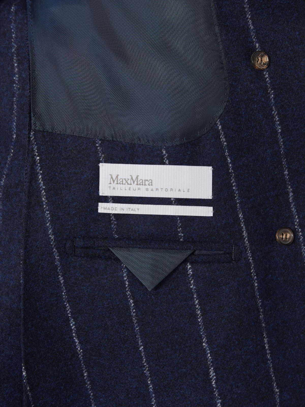 Double-breasted alpaca and wool blazer - NAVY - Max Mara - 11