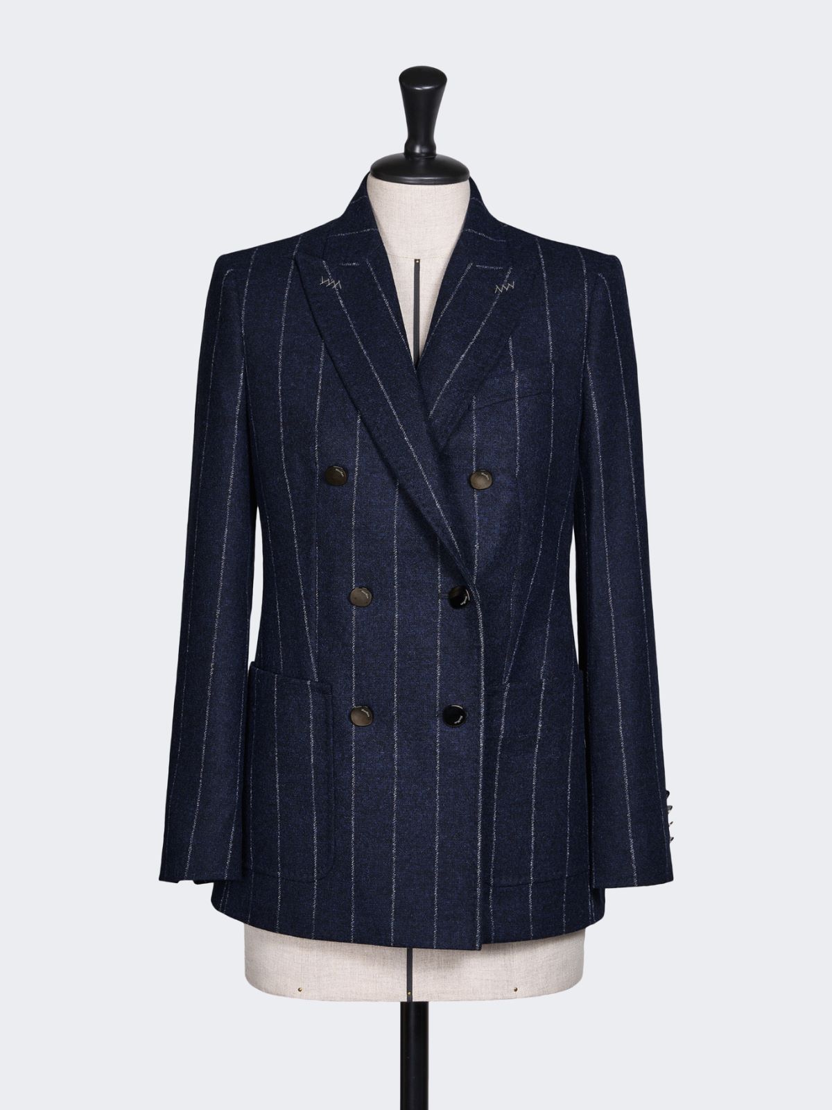 Double-breasted alpaca and wool blazer - NAVY - Max Mara - 11