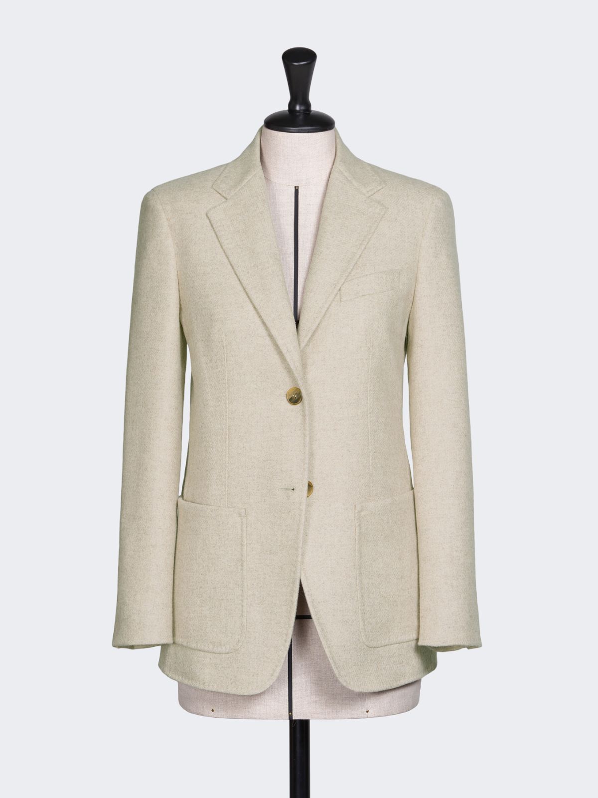 Single-breasted alpaca, cashmere and camel blazer - BEIGE - Max Mara - 10