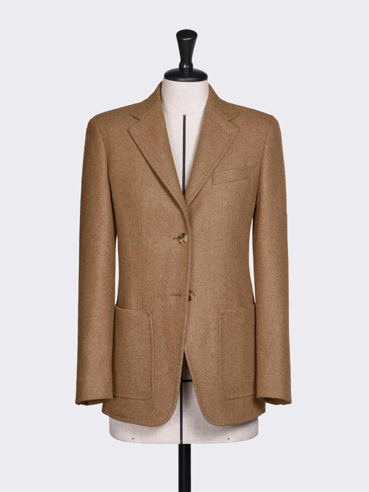 Single-breasted alpaca, cashmere and camel blazer - TOBACCO - Max Mara - 9