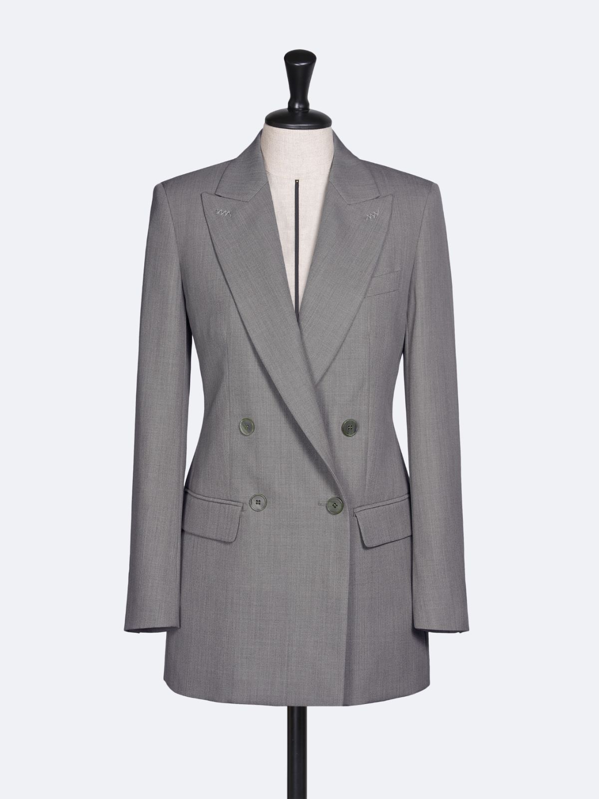 Wool Grain de Poudre blazer - MEDIUM GREY - Max Mara - 9