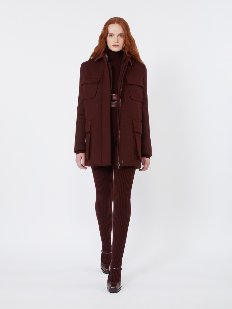 Single-breasted camel blazer - CHERRY - Max Mara