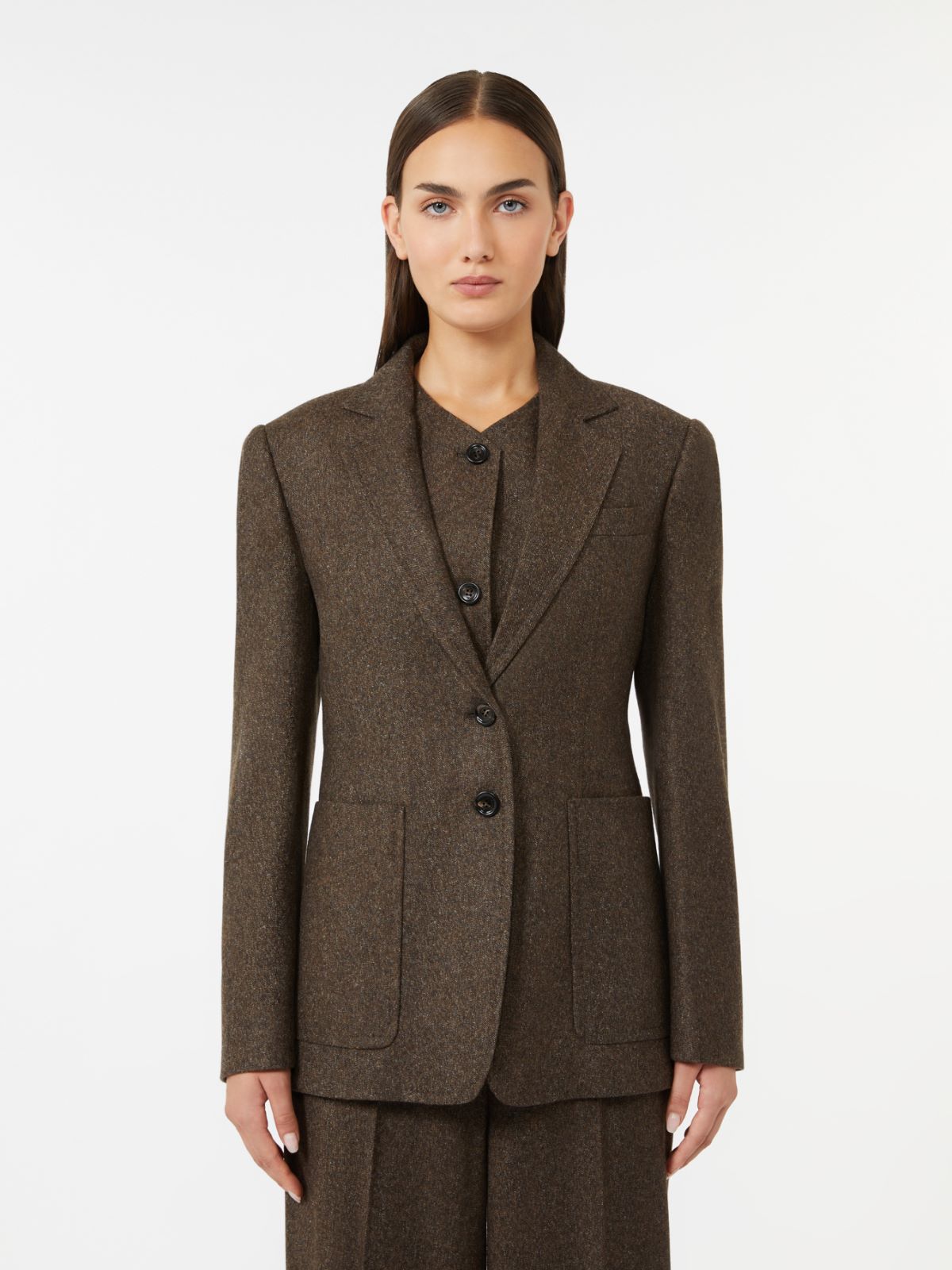 Veste en tweed de laine - BRUN - Max Mara - 2