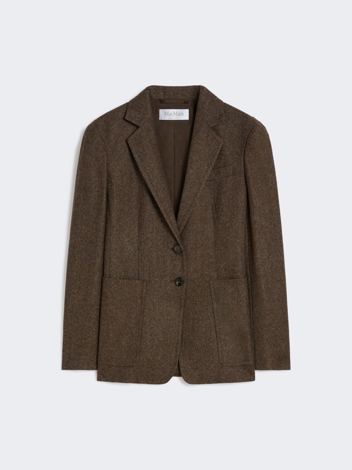 Wool tweed jacket - BROWN - Max Mara - 9