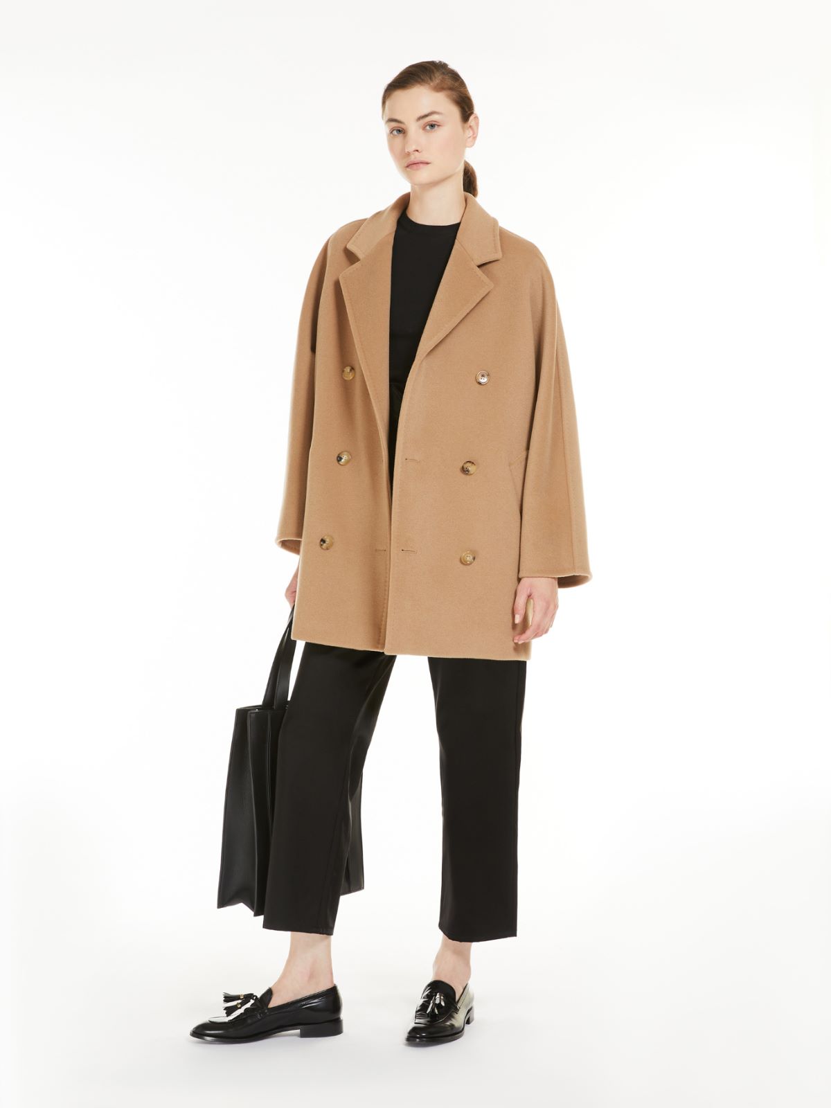 Krótki płaszcz 101801 Icon Coat - WIELBŁĄDZI - Max Mara