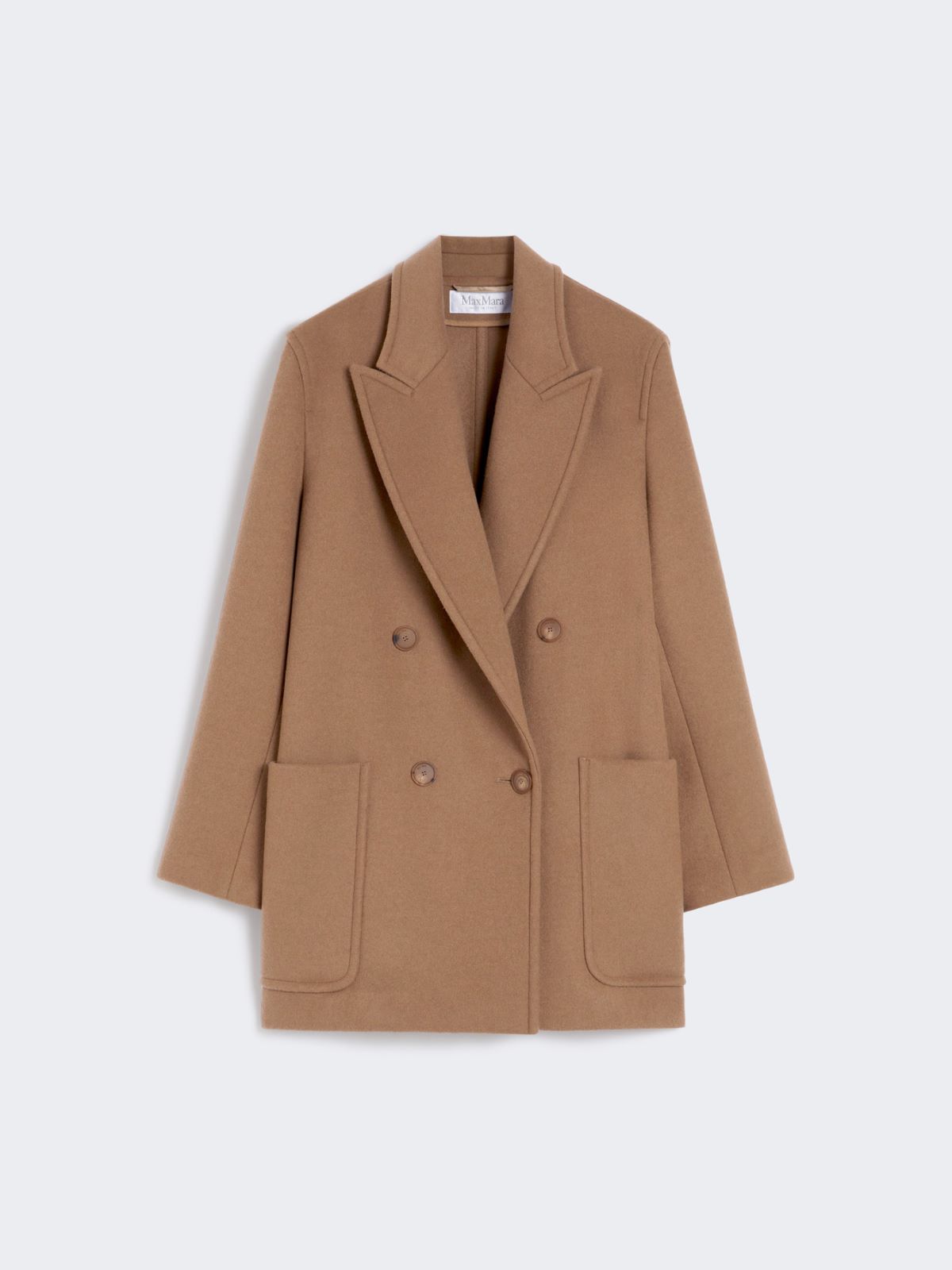 Wool and cashmere cloth heavy jacket - HAZELNUT BROWN - Max Mara - 8