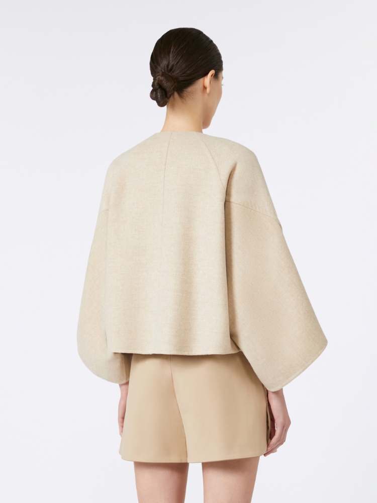 MaxMara オヴァダウールカシミヤダブルフェイスクロップドコート オヴァダ] ウール カシミヤ ダブルフェイス クロップド コート
