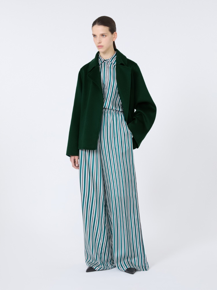 Płaszcz z sukna kaszmirowego - CIEMNOZIELONY - Max Mara - 2
