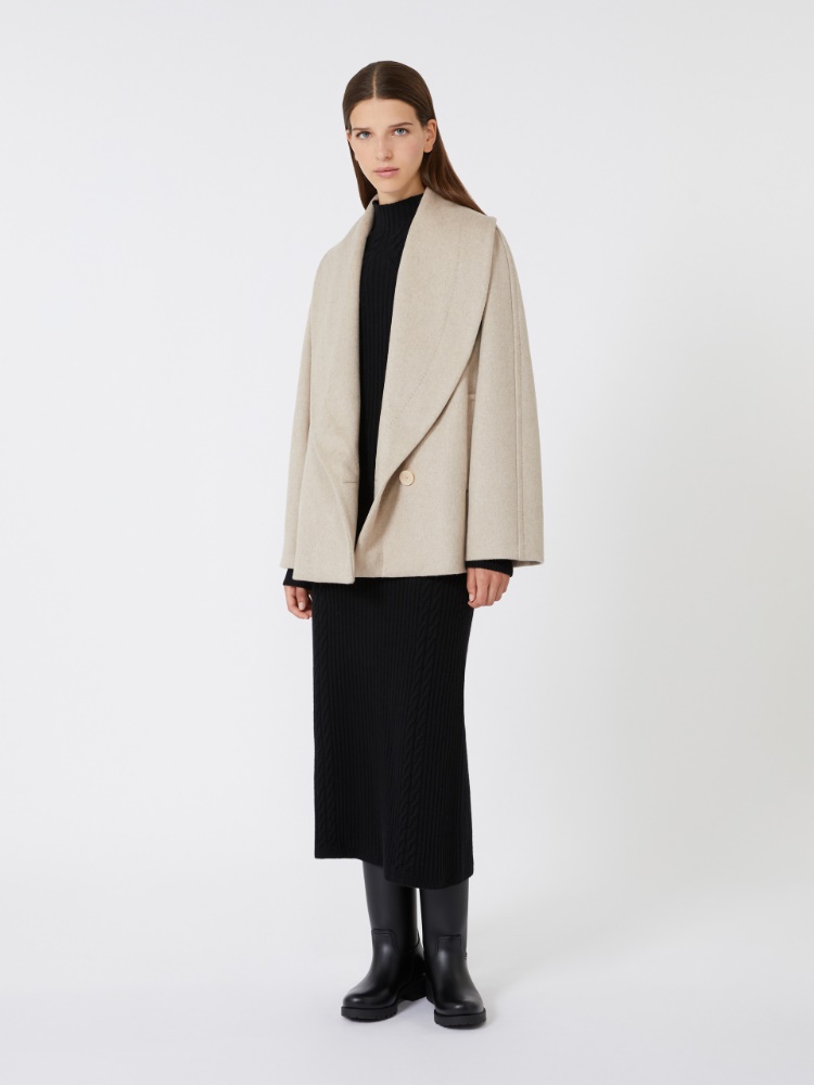 Wool and camel jacket - SAND - Max Mara