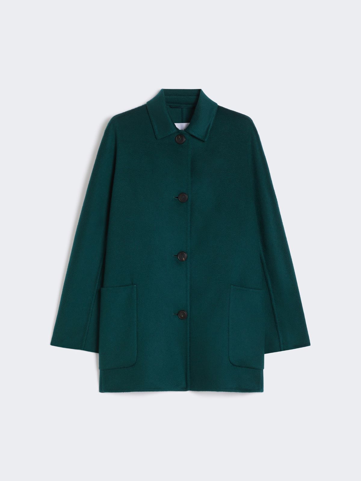 Short pure cashmere coat - DARK GREEN - Max Mara - 9