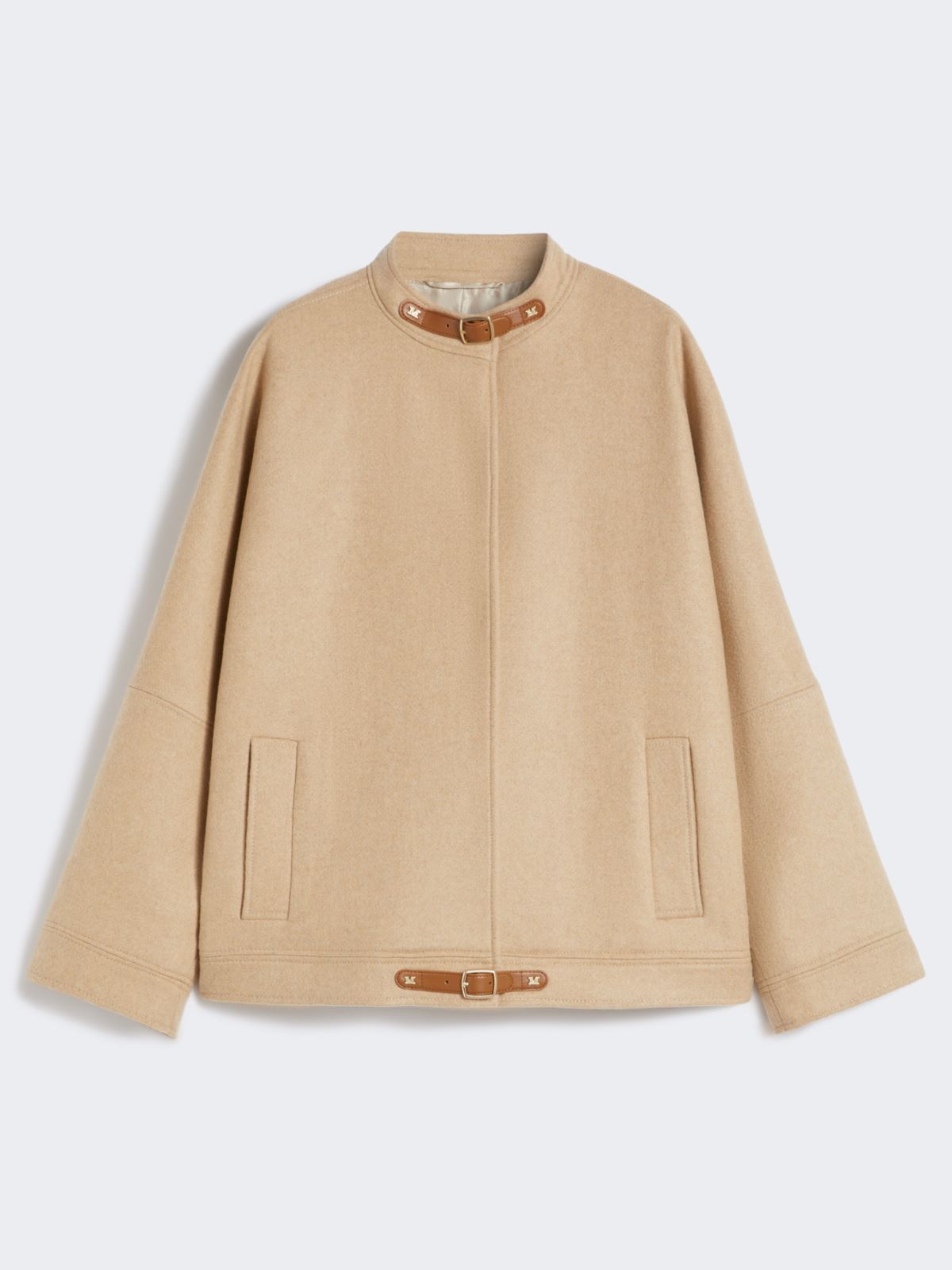 Cashmere, camel and wool bomber jacket - BEIGE - Max Mara - 9