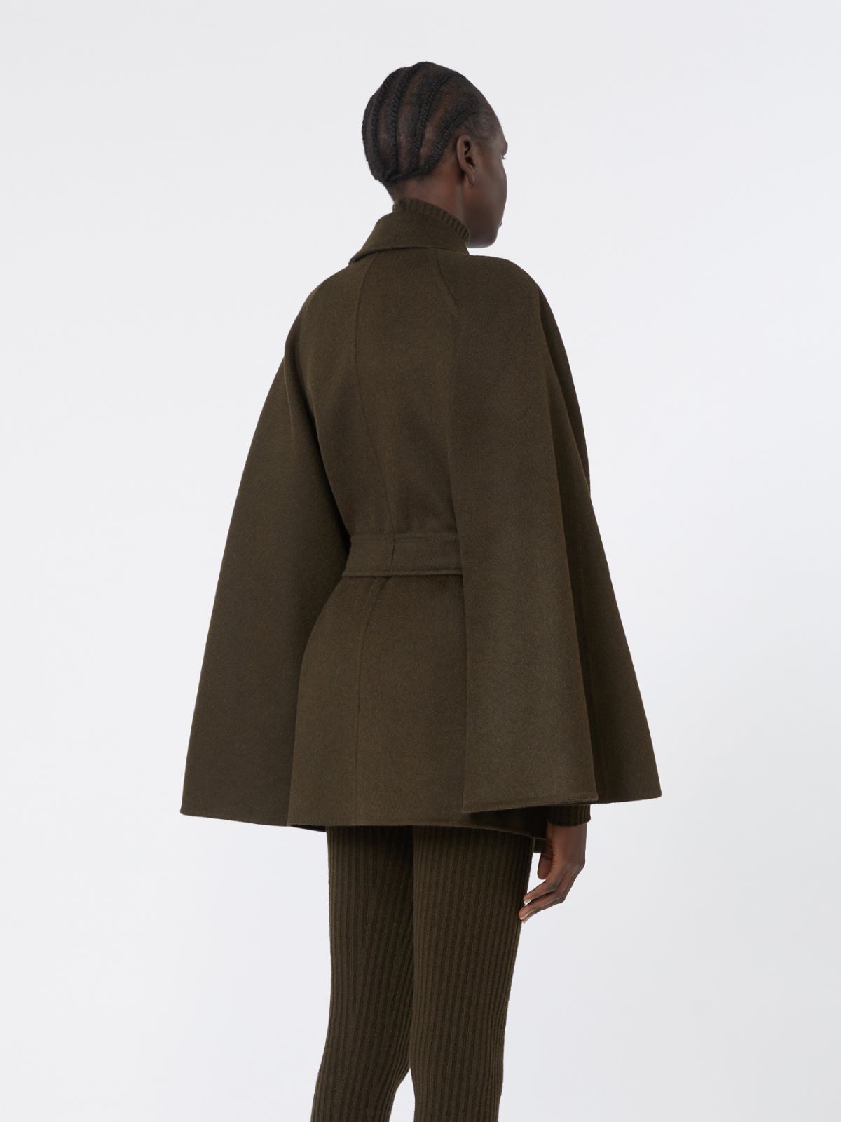Camel coat with belt - MOSS GREEN - Max Mara - 3