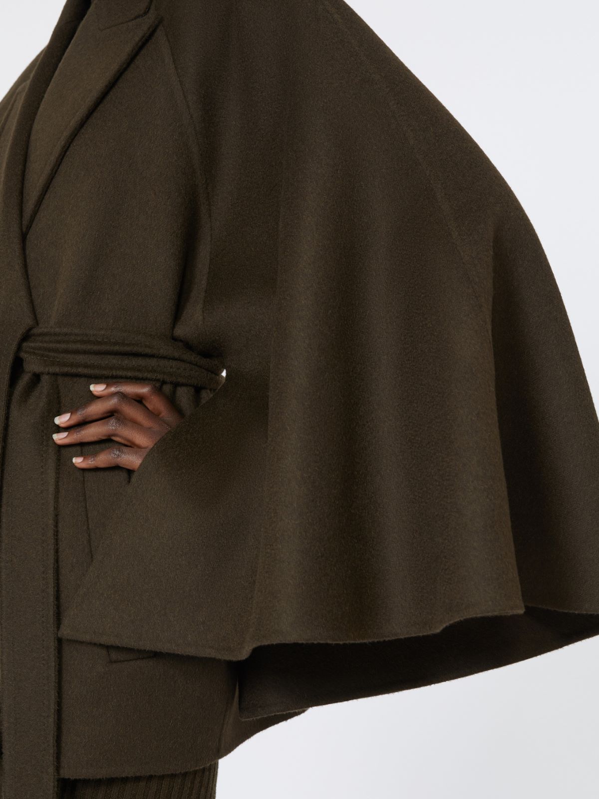 Camel coat with belt - MOSS GREEN - Max Mara - 4