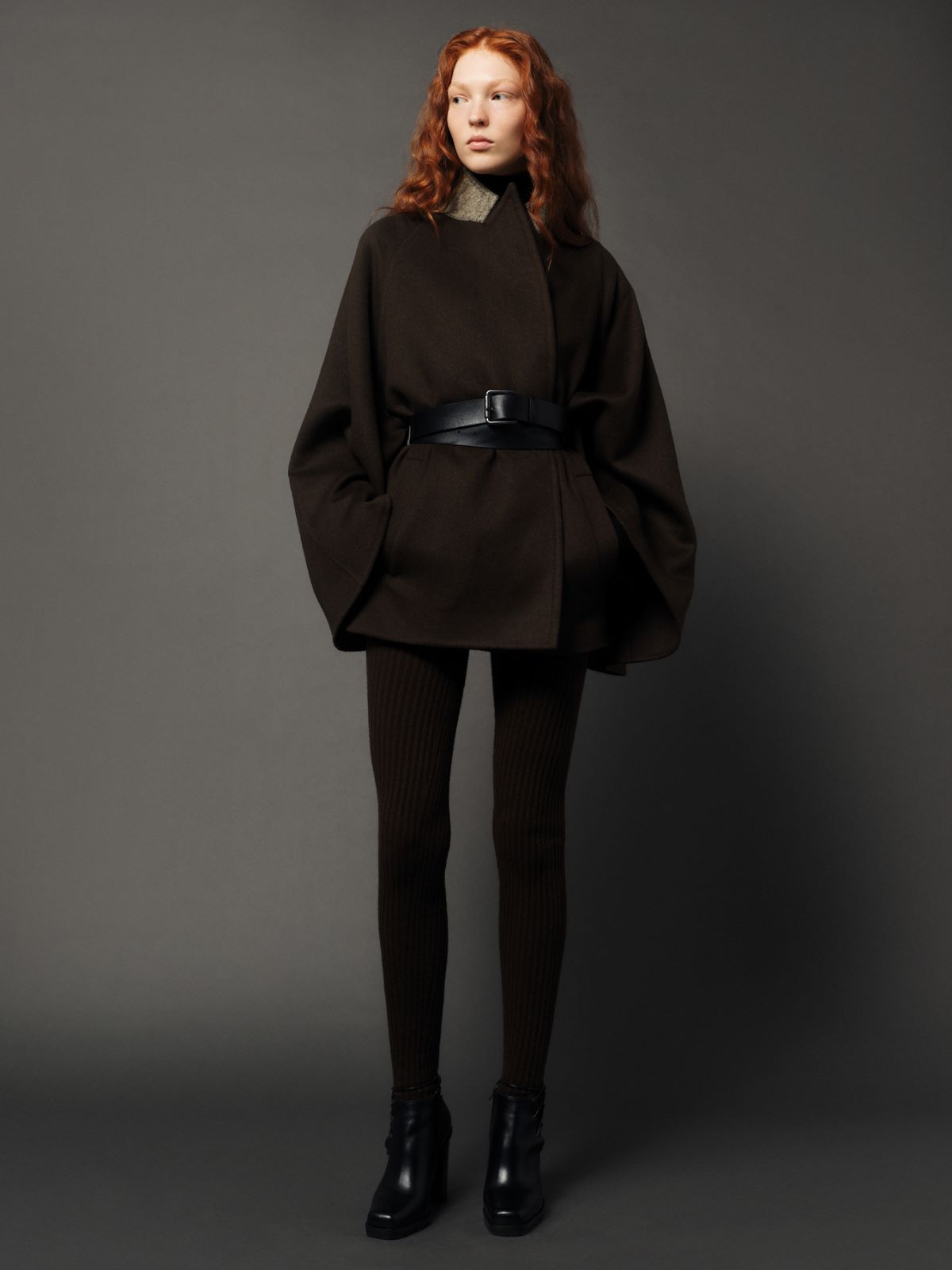Camel coat with belt - MOSS GREEN - Max Mara