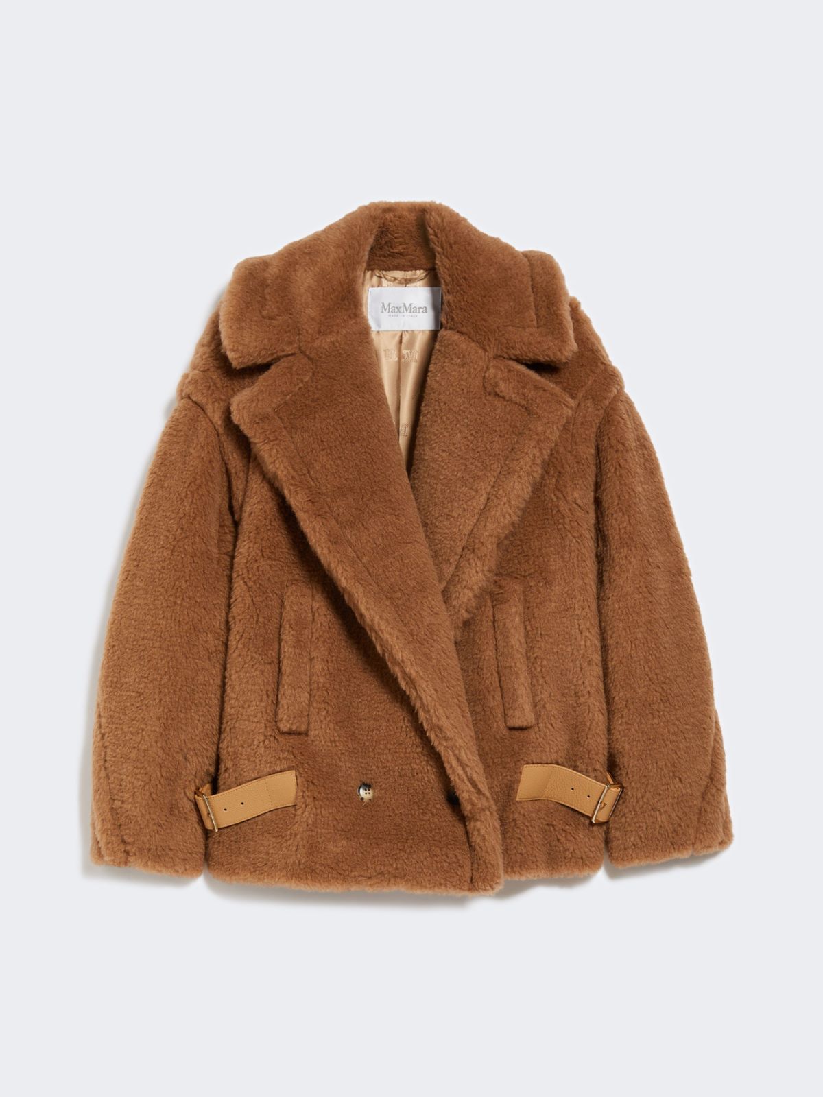 Teddy fabric biker jacket - CAMEL - Max Mara - 8