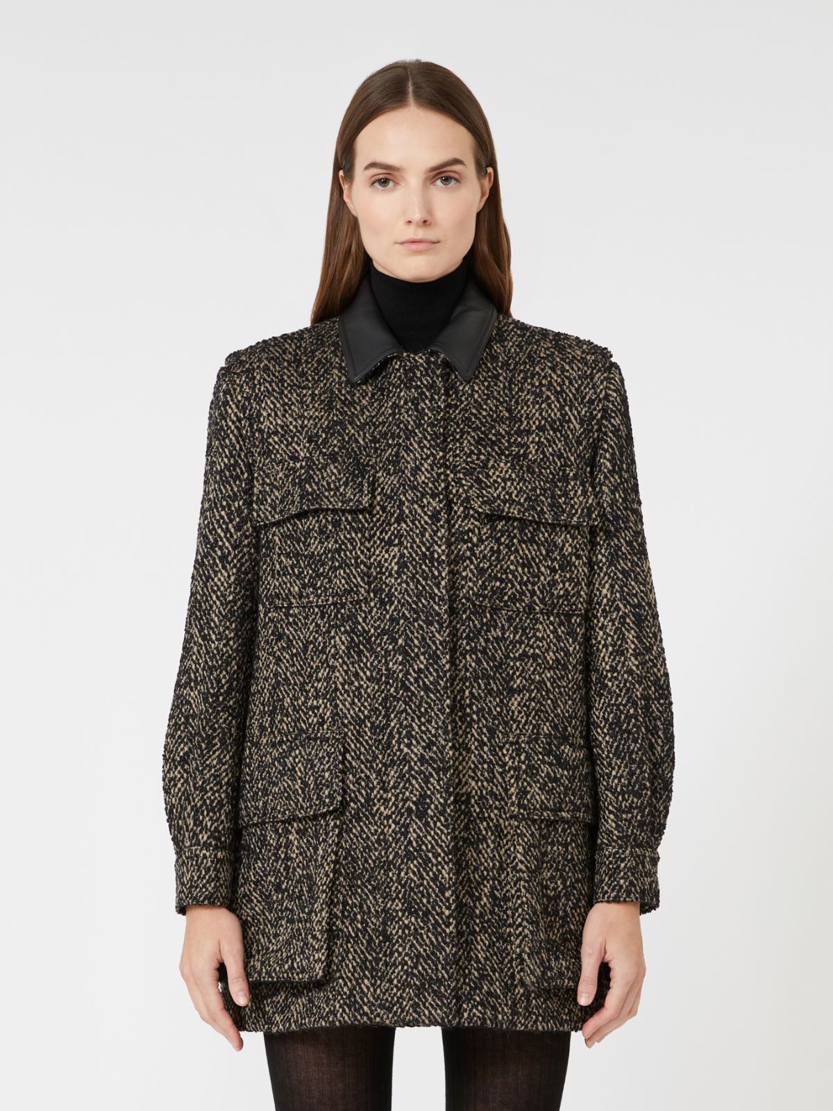 Wool tweed jacket - BROWN - Max Mara - 2