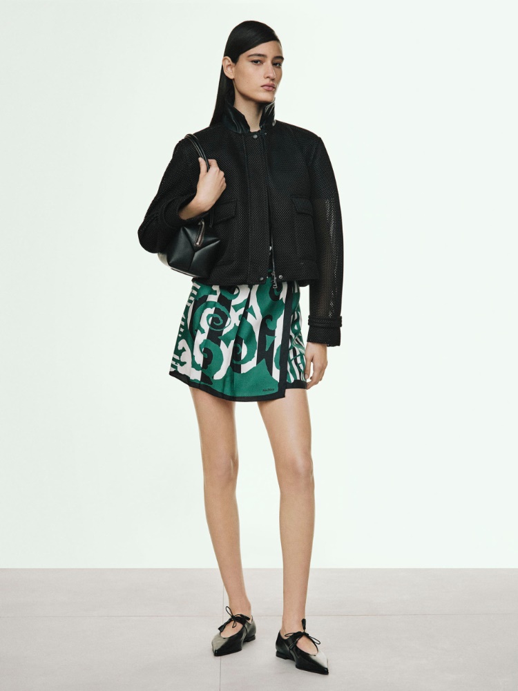 Printed silk mini skirt + SILK - Max Mara