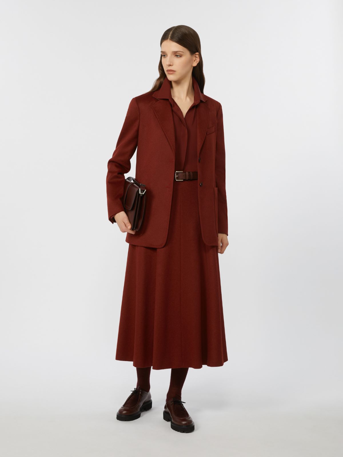 Camel flared skirt - RASPBERRY - Max Mara