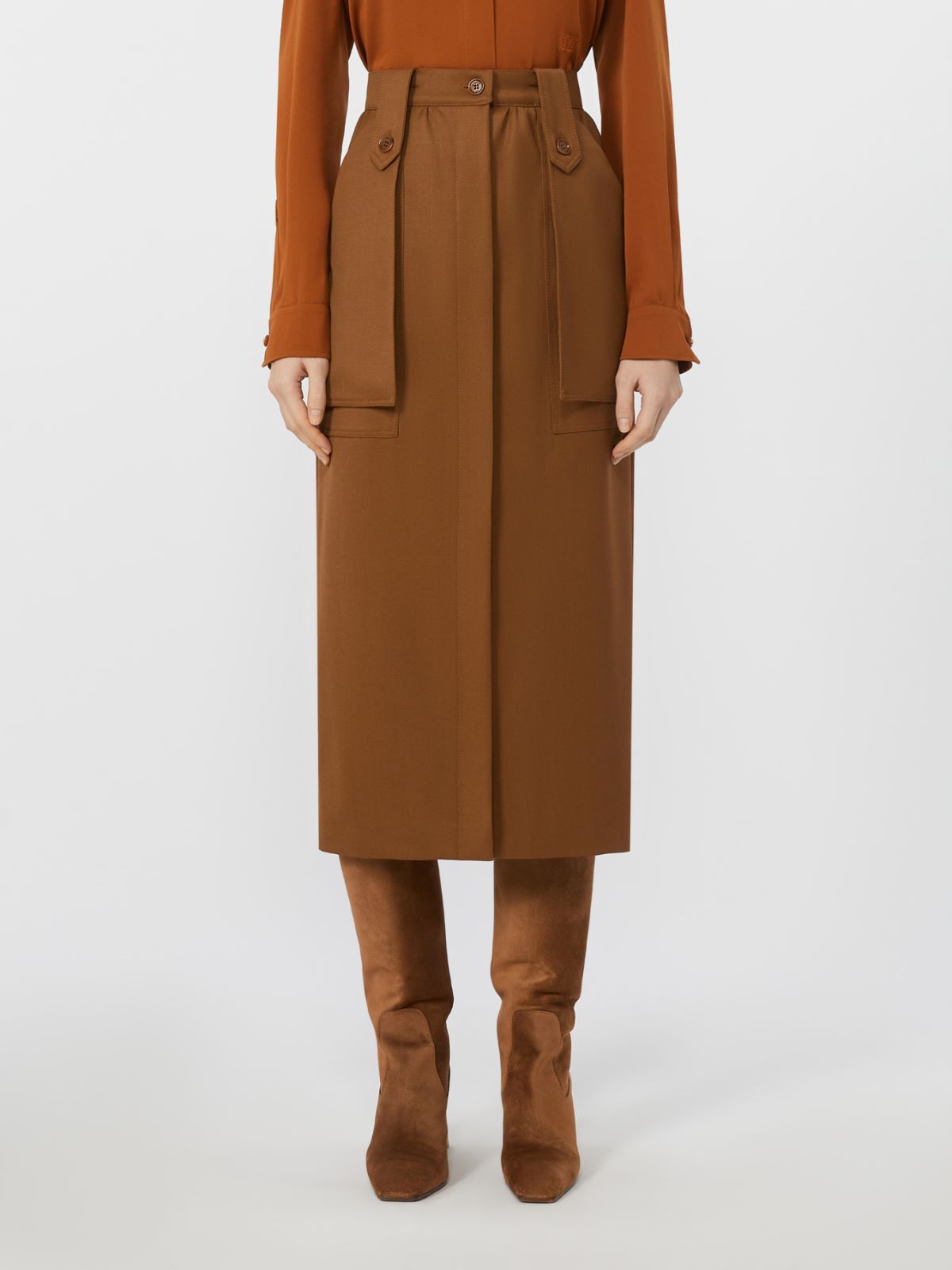 바데스 버진울 스커트 - TOBACCO - Max Mara - 5