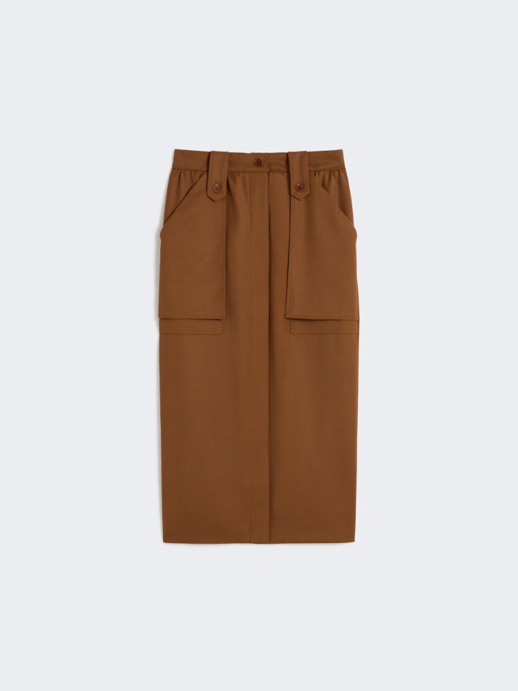 바데스 버진울 스커트 - TOBACCO - Max Mara
