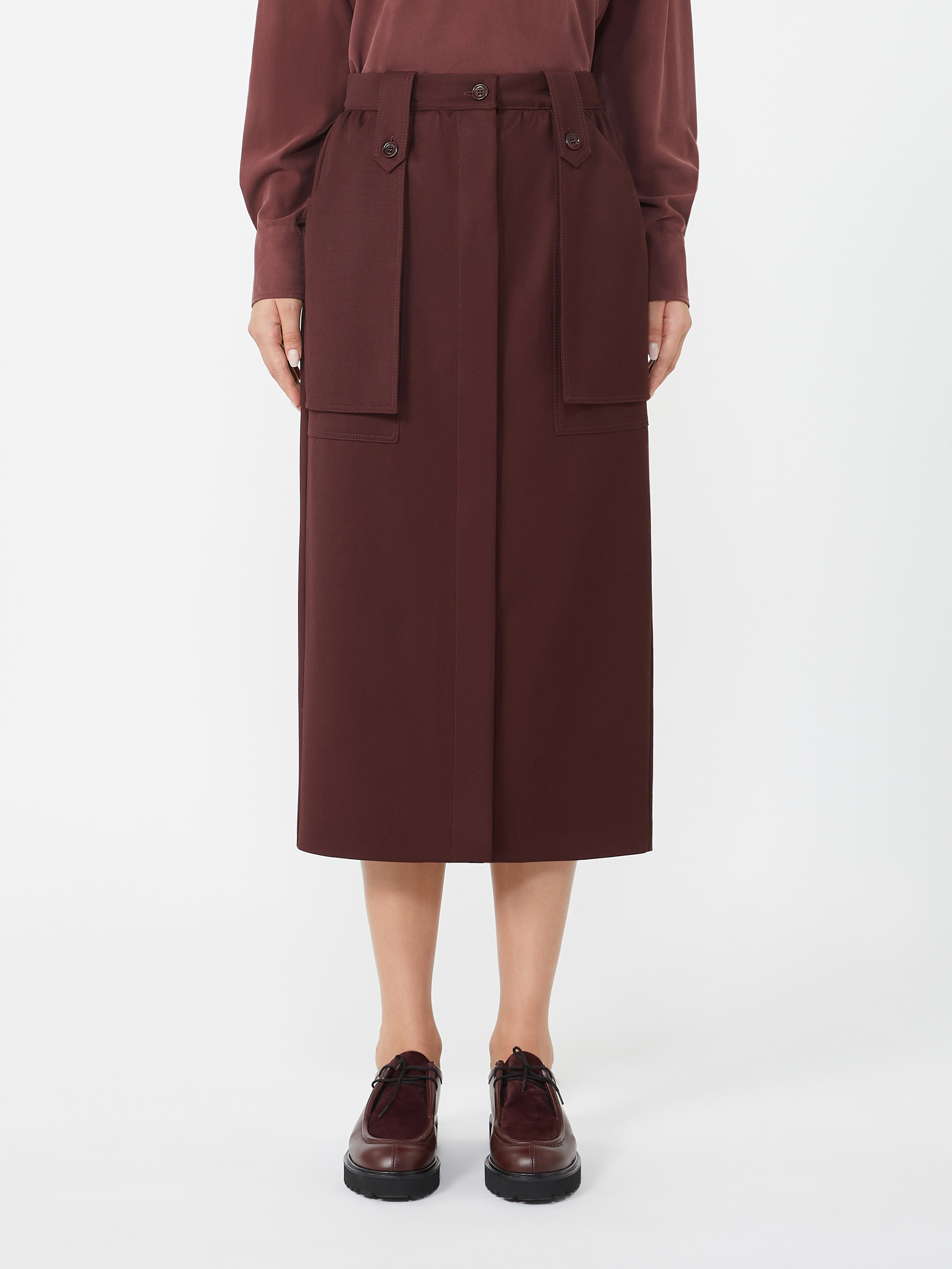 바데스 버진울 스커트 - CHERRY - Max Mara - 2
