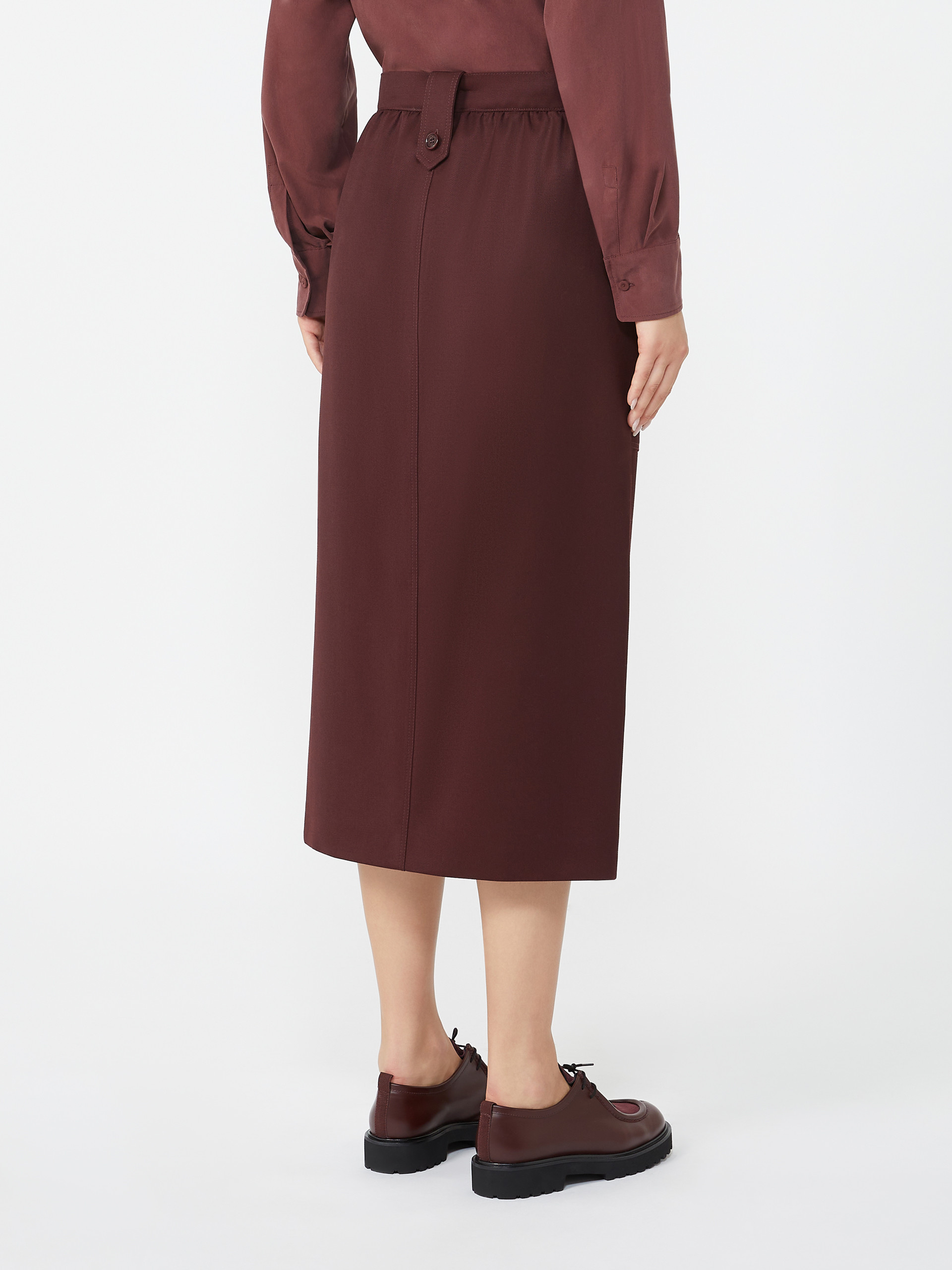바데스 버진울 스커트 - CHERRY - Max Mara - 3