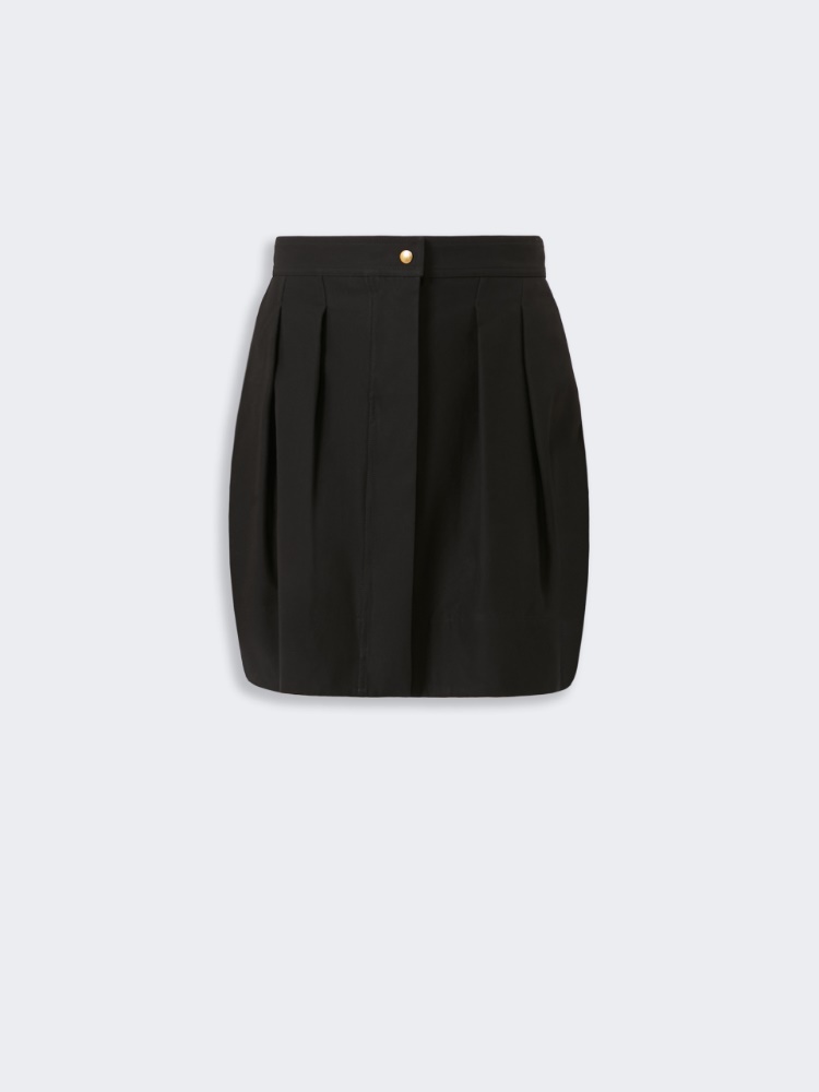 スカート [WEEKEND MAX MARA] Tied Pleated Skirt BLACK WEEKEND Max Mara Skirt TEMA in black