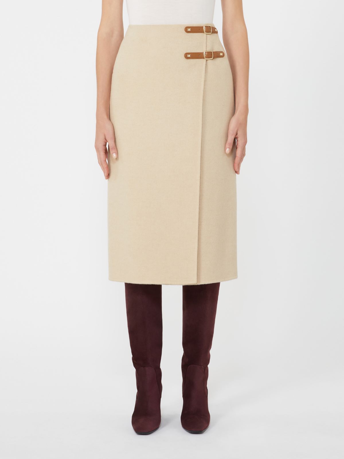 Camel wrap skirt - ALBINO - Max Mara - 2