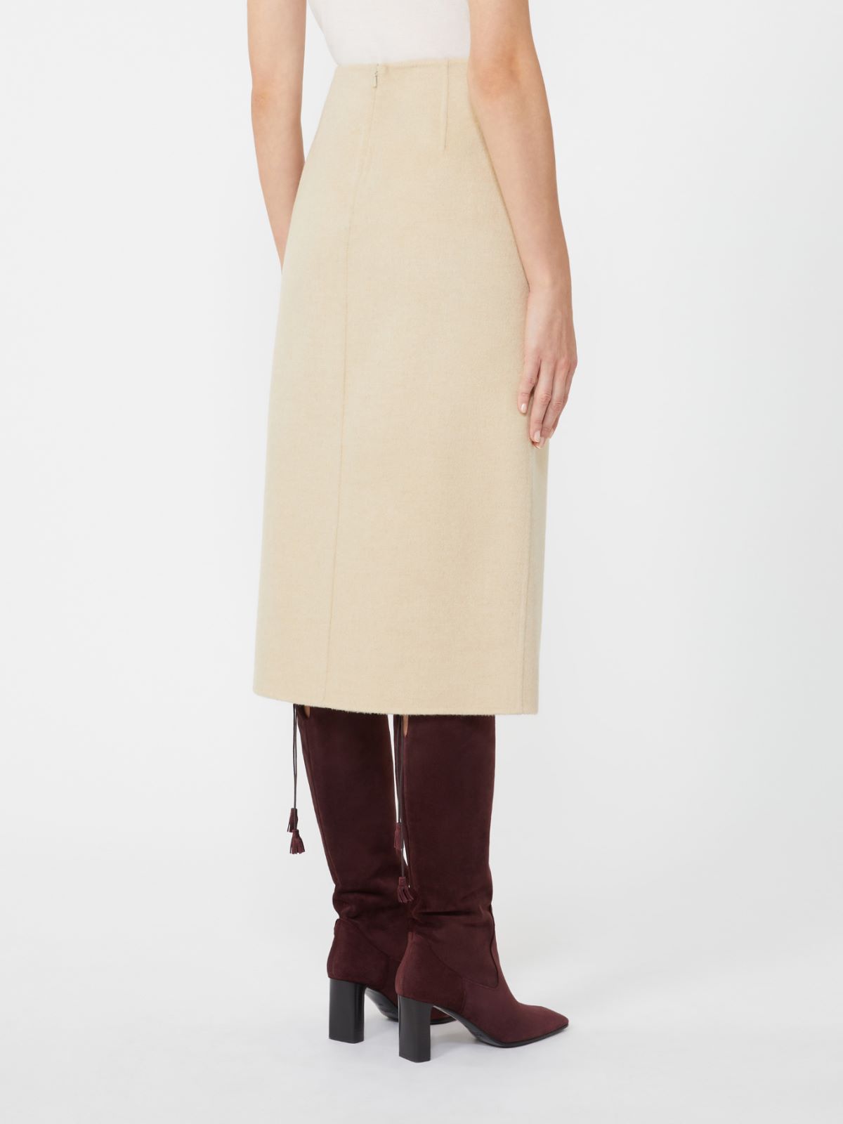 Camel wrap skirt - ALBINO - Max Mara - 3