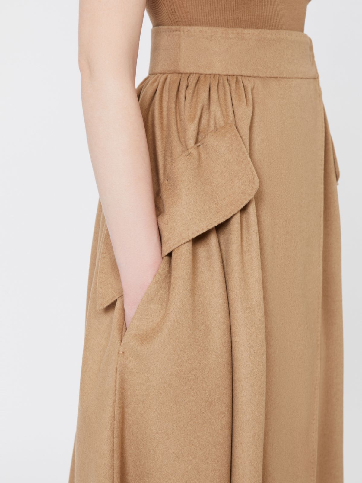 Camel drap skirt - CAMEL - Max Mara - 4