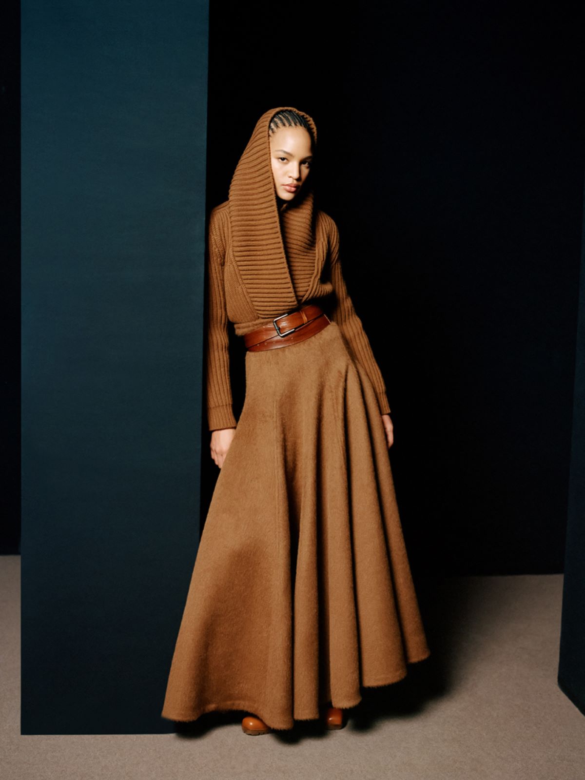 A-line camel skirt - TOBACCO - Max Mara
