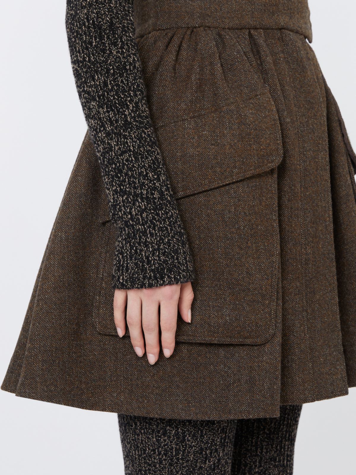 Short wool skirt - BROWN - Max Mara - 4
