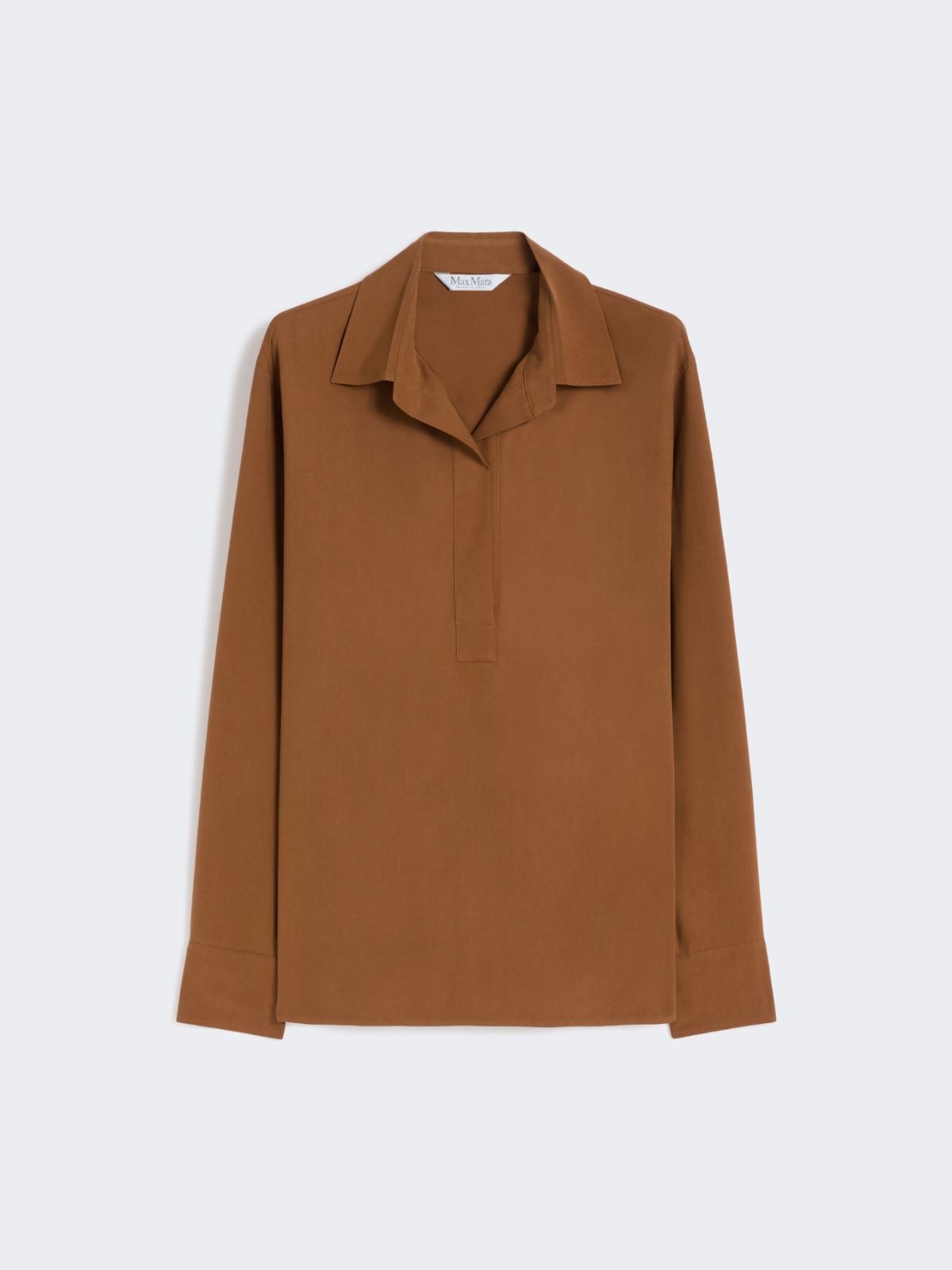 Silk canvas shirt - BROWN BRONZE - Max Mara - 8