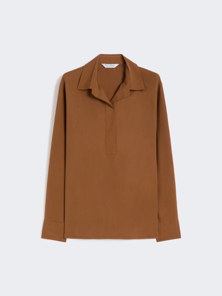 Silk canvas shirt - BROWN BRONZE - Max Mara