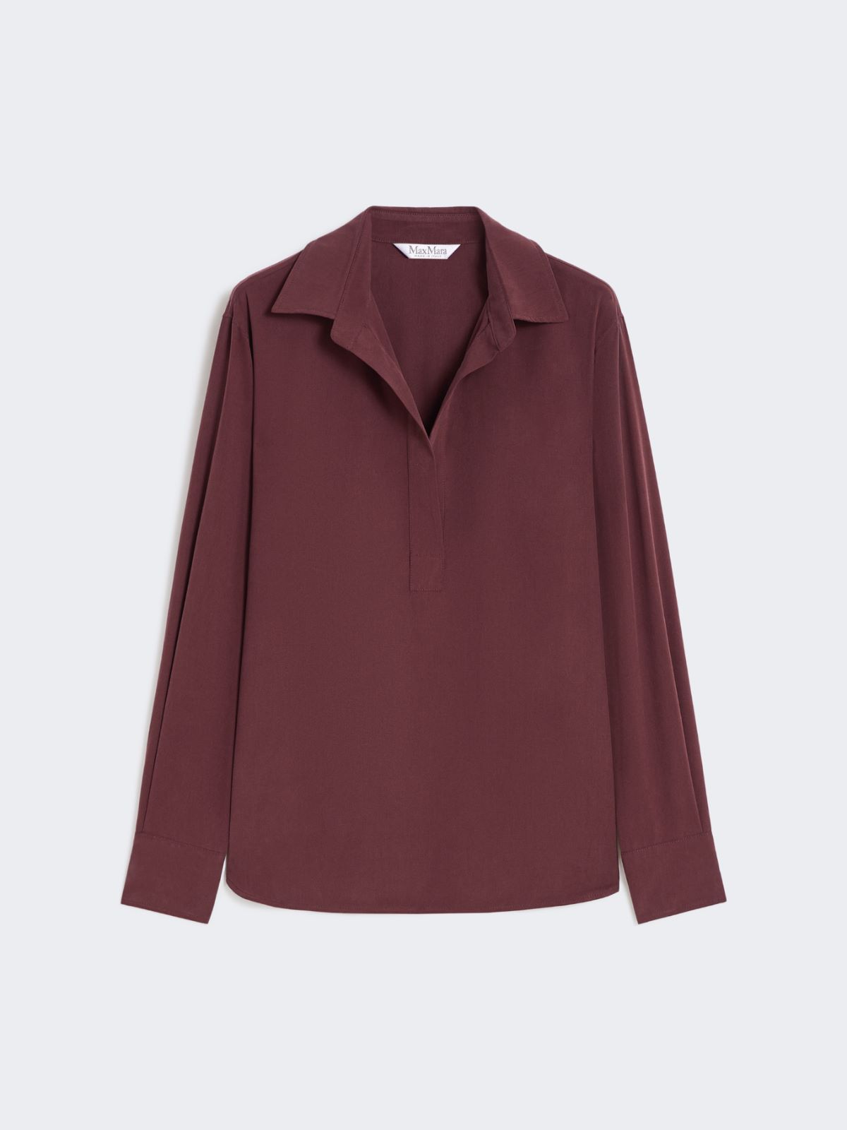 Silk canvas shirt - CHERRY - Max Mara - 9