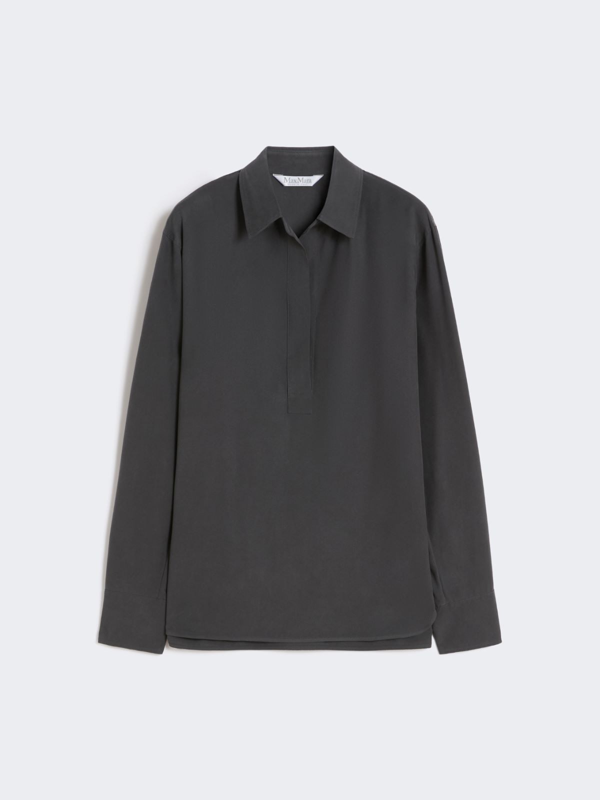 Silk canvas shirt - BLACK - Max Mara - 9