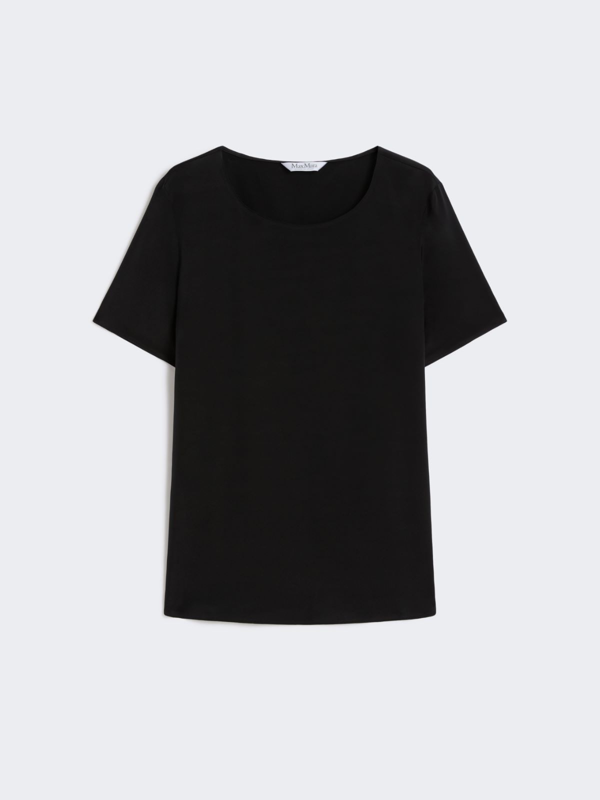 T-shirt in cady di seta - NERO - Max Mara - 8
