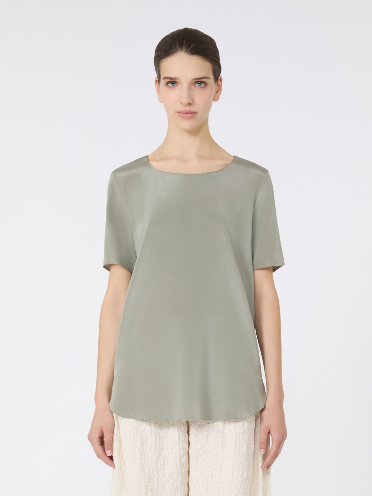아리스 실크 탑 - SAGE GREEN - Max Mara - 2
