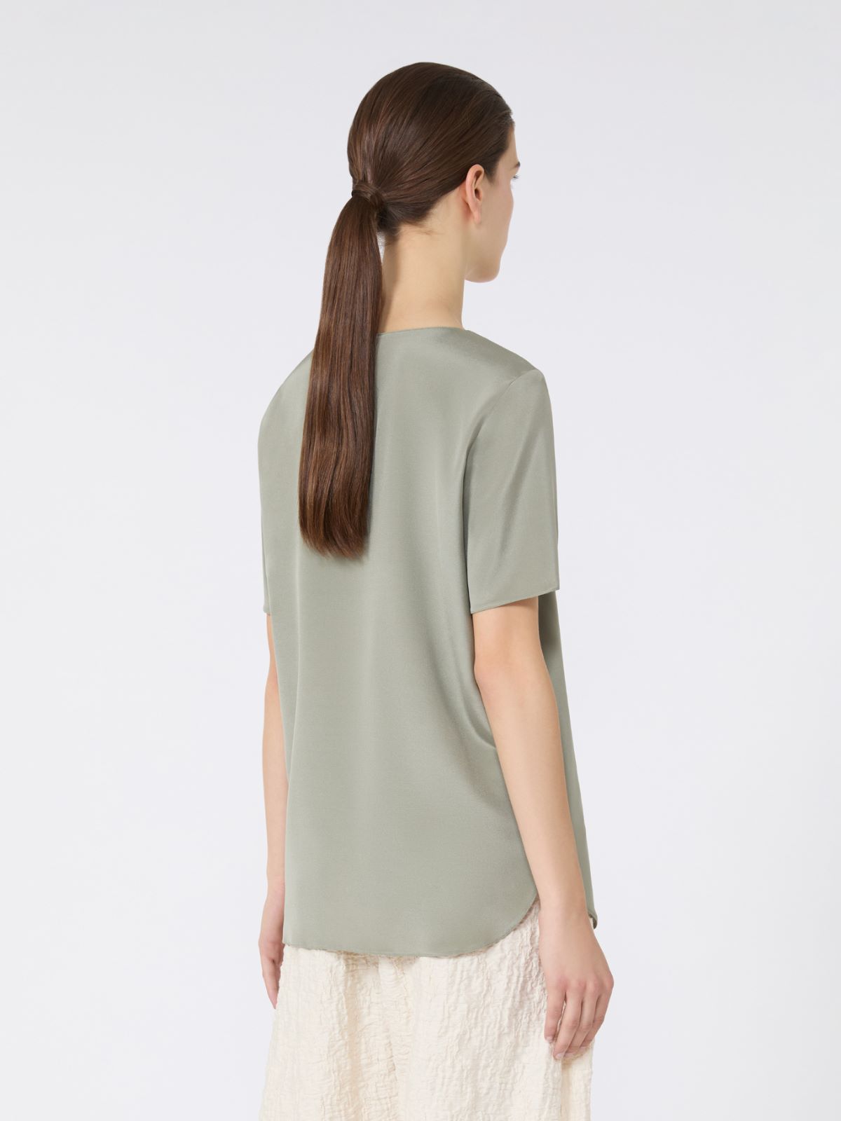 아리스 실크 탑 - SAGE GREEN - Max Mara - 3
