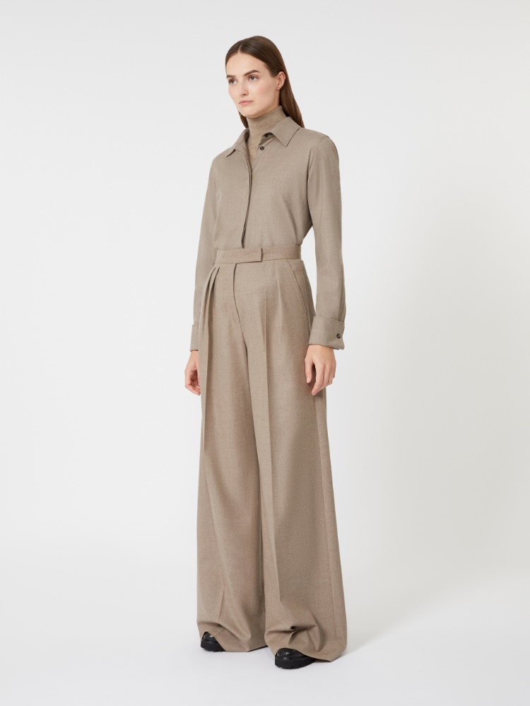 Cashmere foulé shirt - TURTLEDOVE - Max Mara